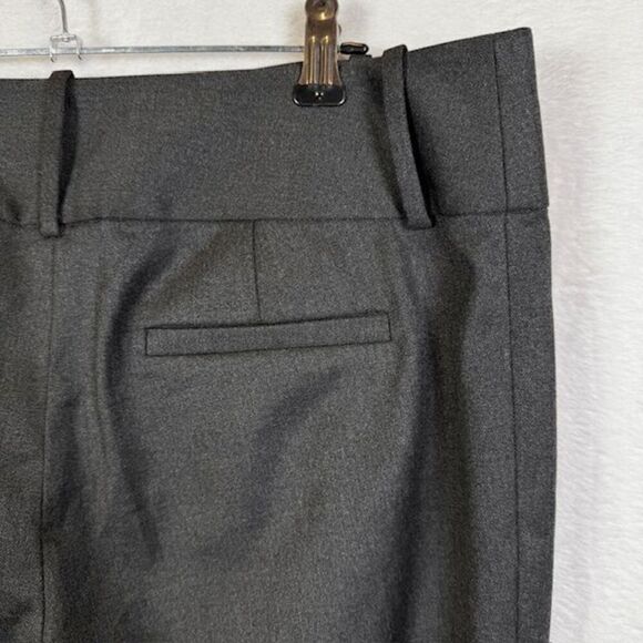 Alice + Olivia Stacey Slim Trouser Charcoal Gray Pockets Zip Hem Size 8 - Picture 6 of 14